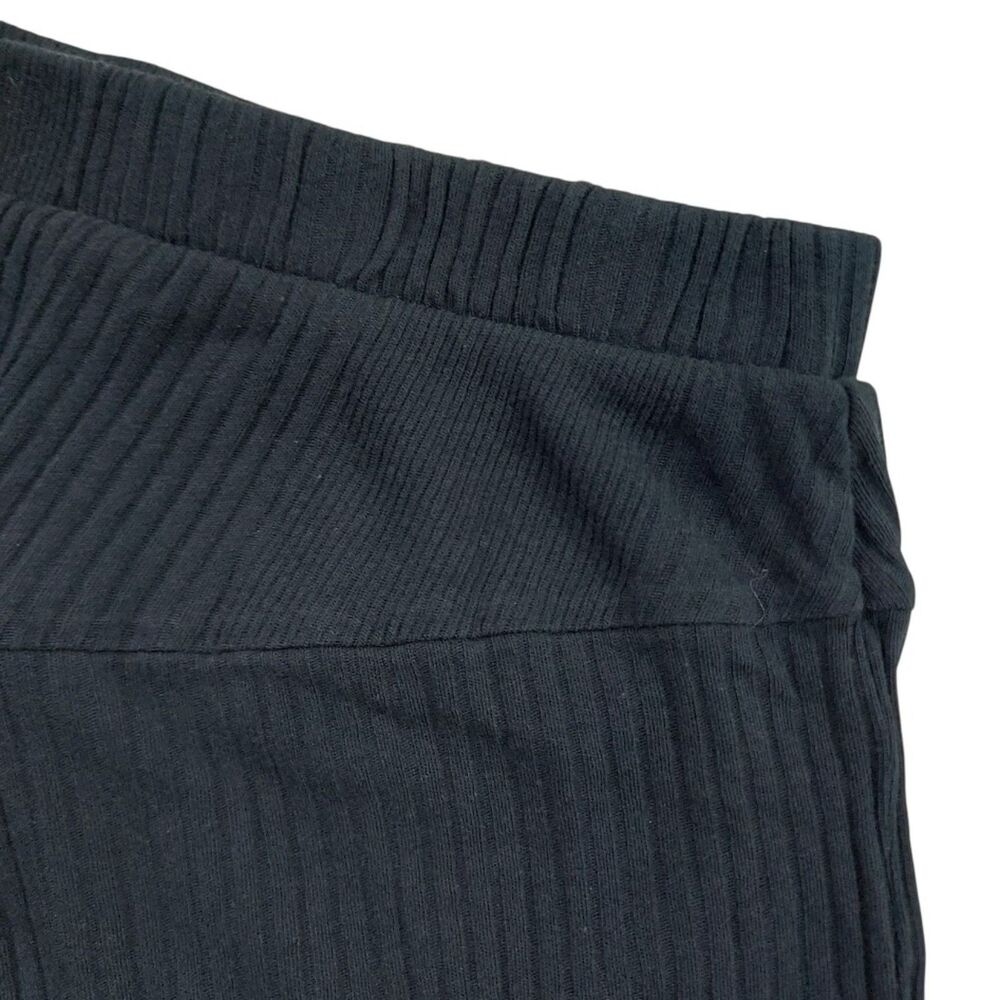 Free People FP Beach Harem Pants Womens Small Black Ribbed Drop Crotch Lounge - Picture 6 of 9